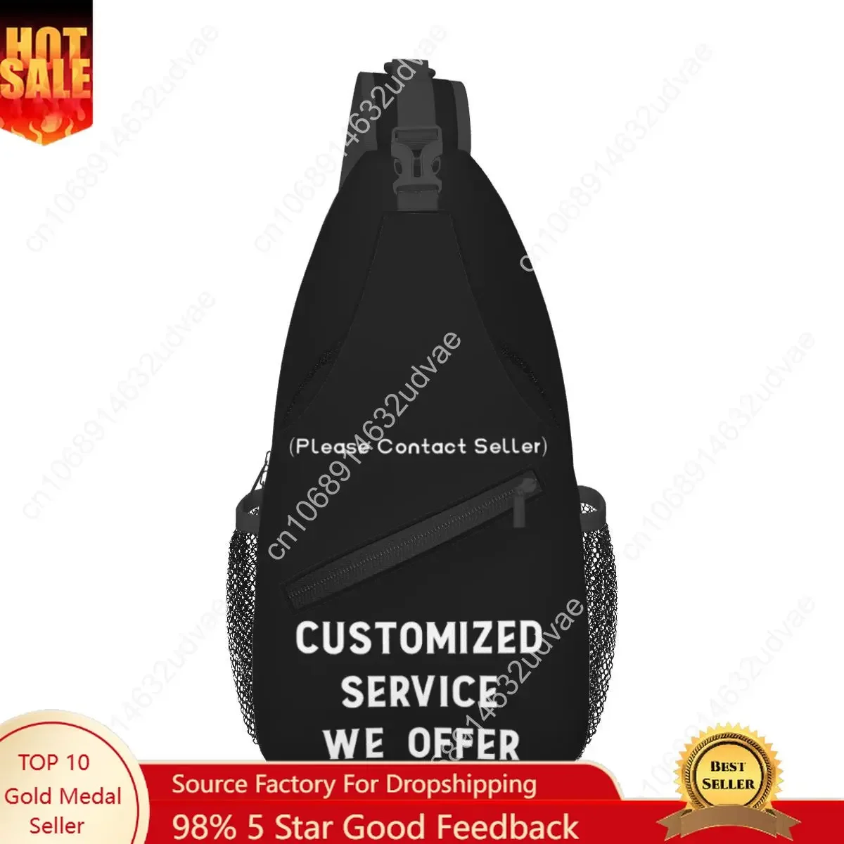 Customized Service We Offer (Please Contact Seller) Small Sling Bags Chest Crossbody Shoulder Sling Backpack Travel Daypacks Bag