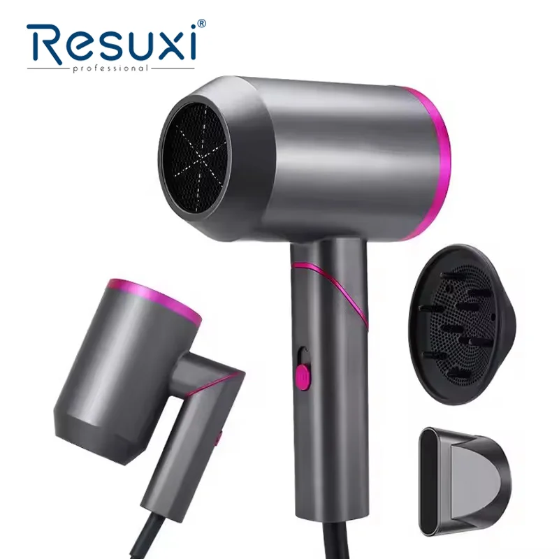 

220 В Resuxi D089 насадка-диффузор мини-складной фен с отрицательными ионами для дома и путешествий