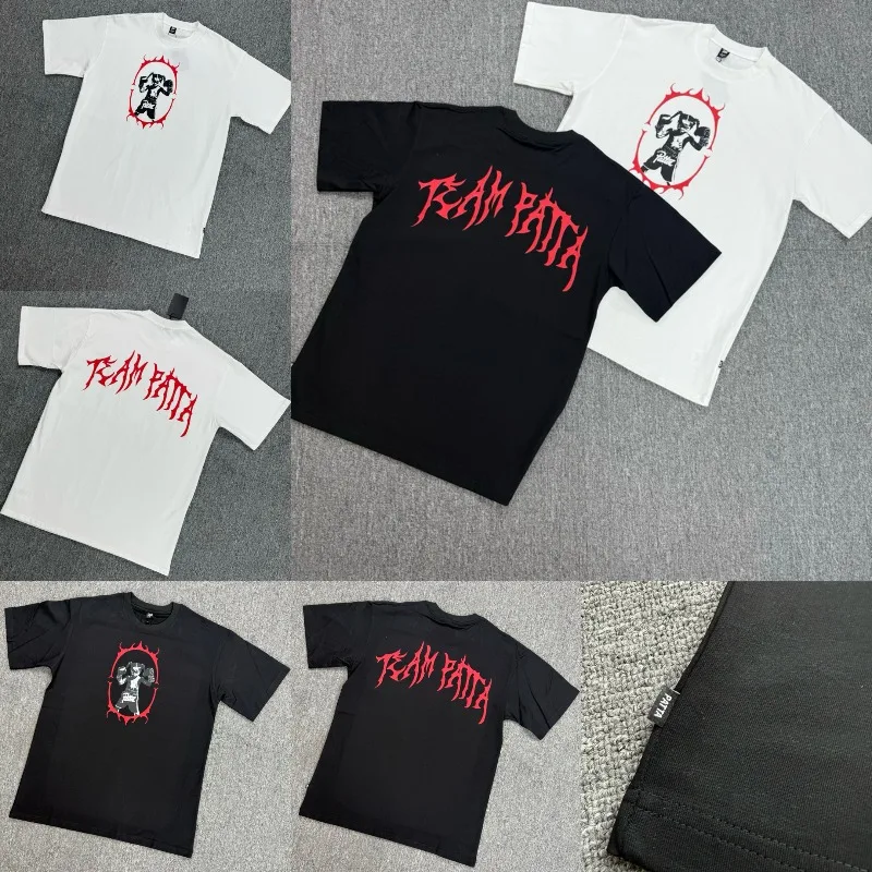 Fashion Simple Letter Print Patta Top New High-quality Men's Women's PATTA Short Sleeved T-shirts Stock