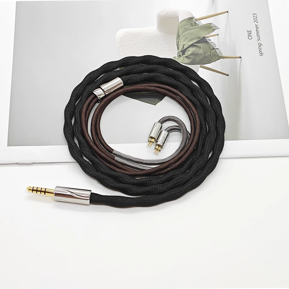 

OFC+8N OCC Silver Plated HiFi Replaceable earphone upgrade IEM Cable 0.78 mmcx 2pin 4.4mm 3 .5mm hearing aids cable for nx7 mk4