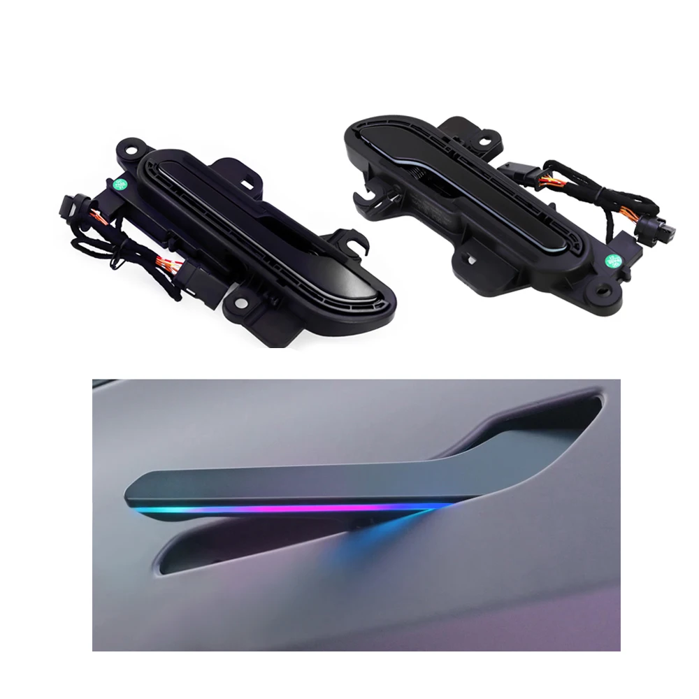 

Auto Electric RGB 6th Wireless Door Handle for Tesla Model Y Smart Door Handles Model 3 Highland Modified Accessories