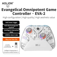 Aolion K10 para Switch 2 controlador de juegos con base de carga RGB inalámbrico Gamepad Hall Joystick gatillo para NS Switch/PC/teléfono