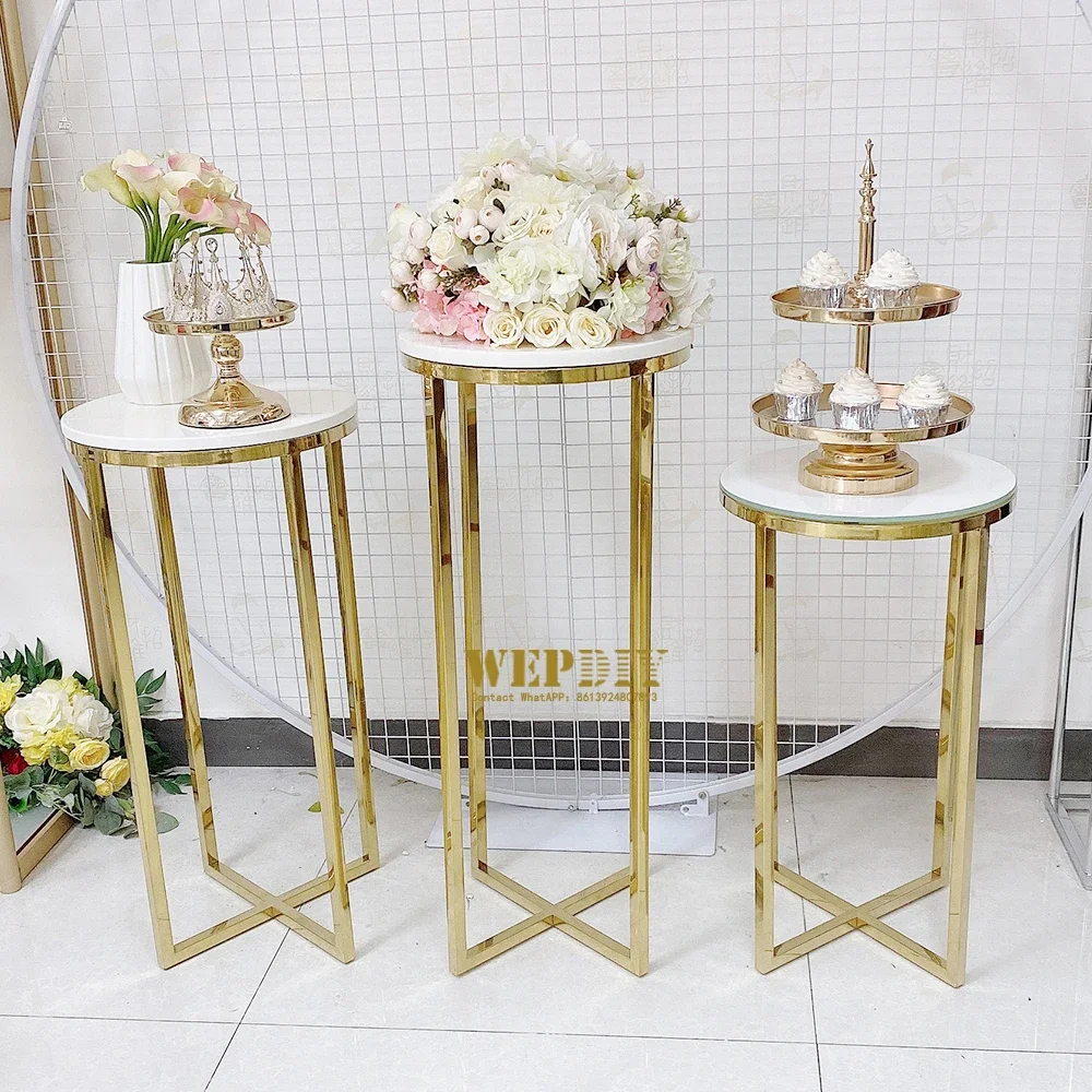 Suministros para fiesta de cumpleaños, soporte para pastel de boda, conjunto de mesa, centro de mesa, decoración de boda