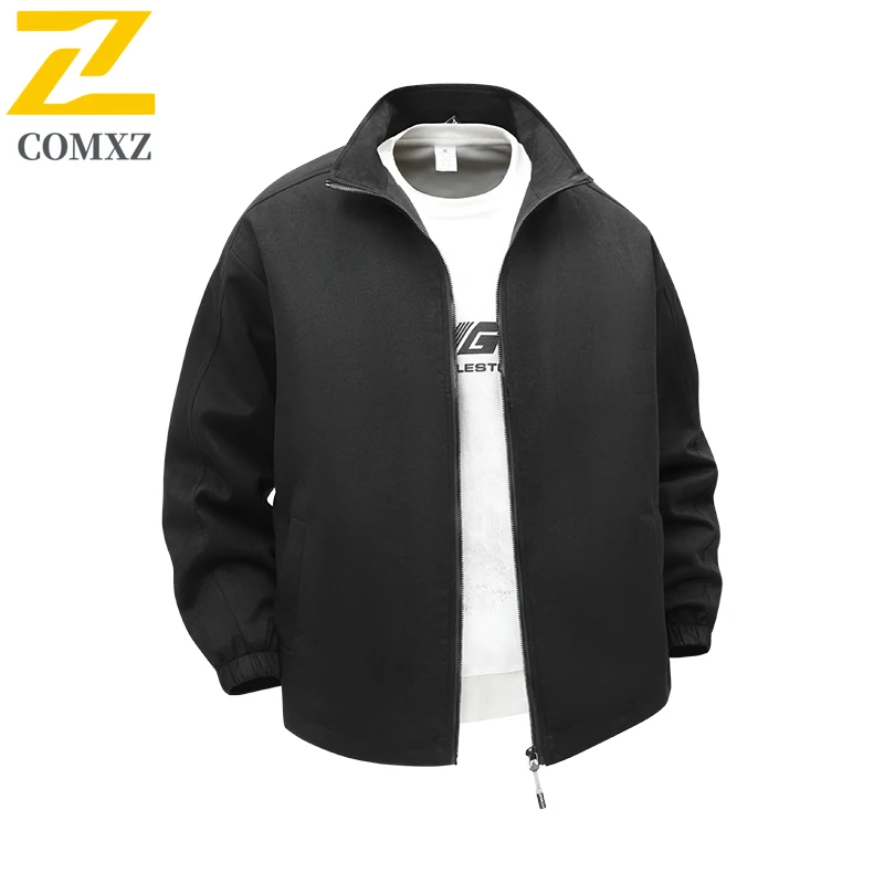 

Men's Casual Jacket 2025 New Simple Stylish Versatile Windproof Breathable Stand Up Collar Suede Jacket Street Commuting Jacket