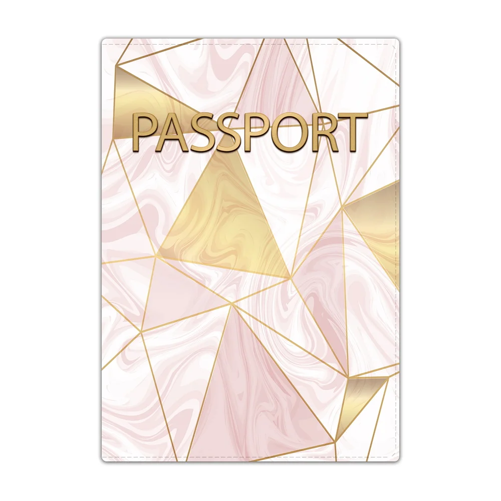 Funda para pasaporte, billetera de viaje, fundas para pasaporte con forma de serie, tarjetero de identificación, regalo de boda de moda, Funda de cuero Pu