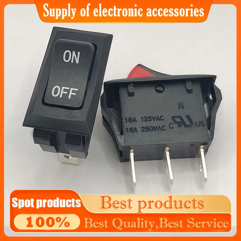 Ship-shaped switch 16A 250V flap switch R-2-120 on-off three-prong 3 positions 32*16mm