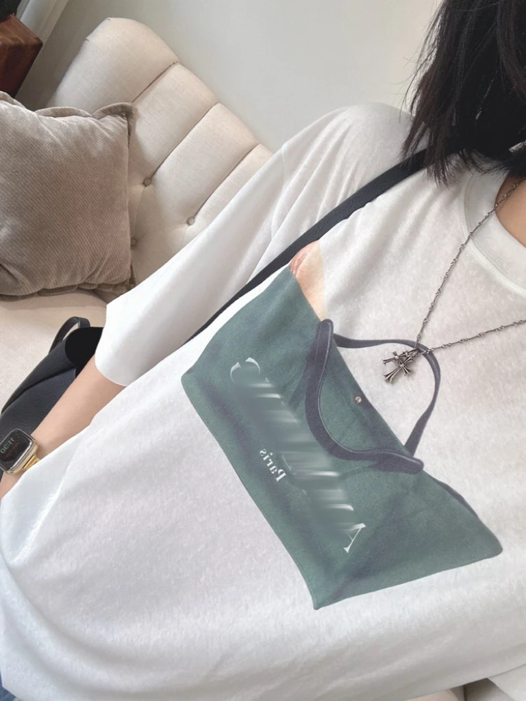 

Винтажная свободная футболка с принтом под старину, комфортный летний топ из смесового хлопка и полиэстера