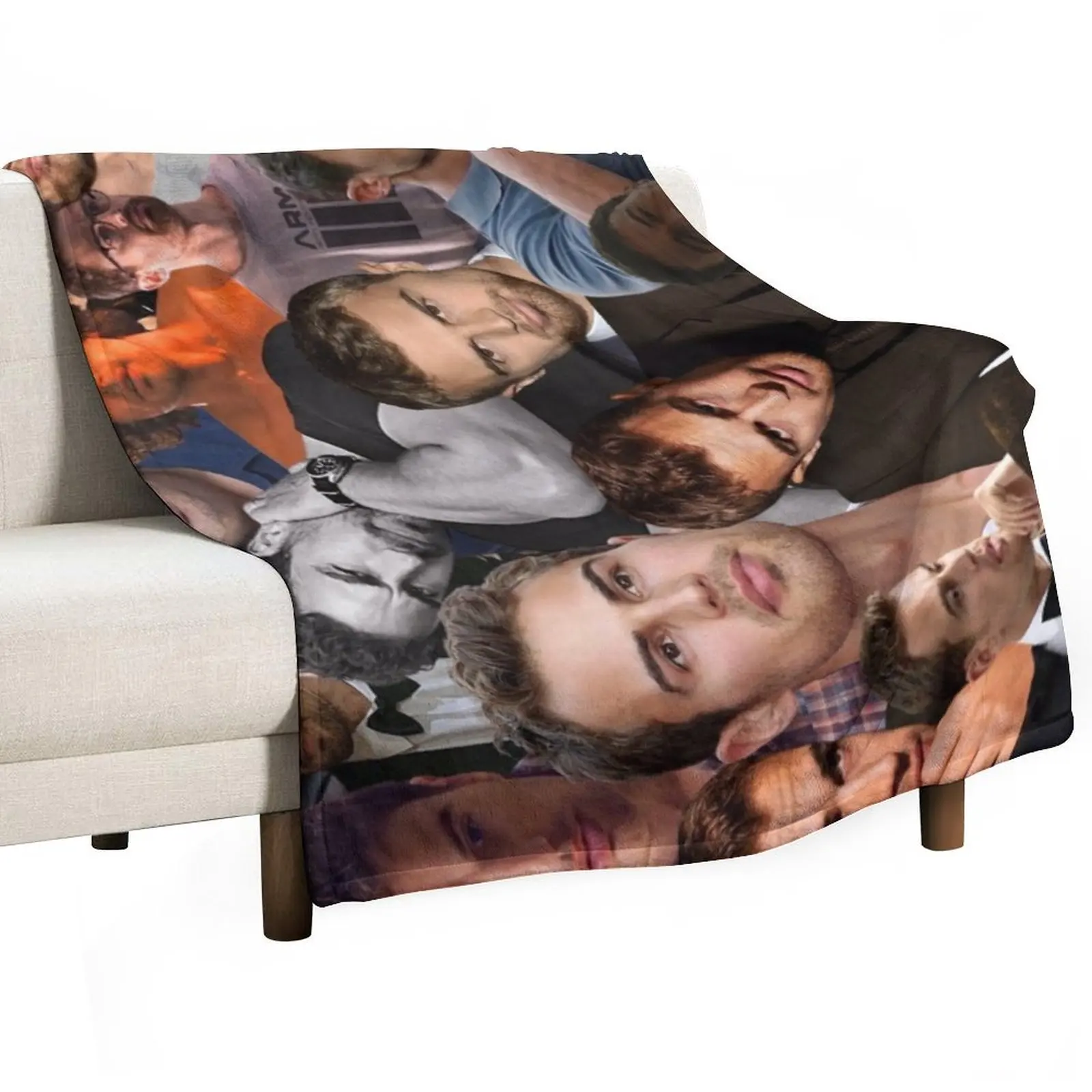 

theo james photo collage Throw Blanket Thins Kid'S warm winter Soft Plaid Blankets