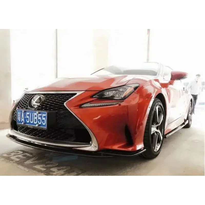 

Для Lexus RC200 2014 2015 2016 2017, бампер из настоящего углеродного волокна, передняя губа, задний диффузор, боковая юбка, спойлер, комплект кузова