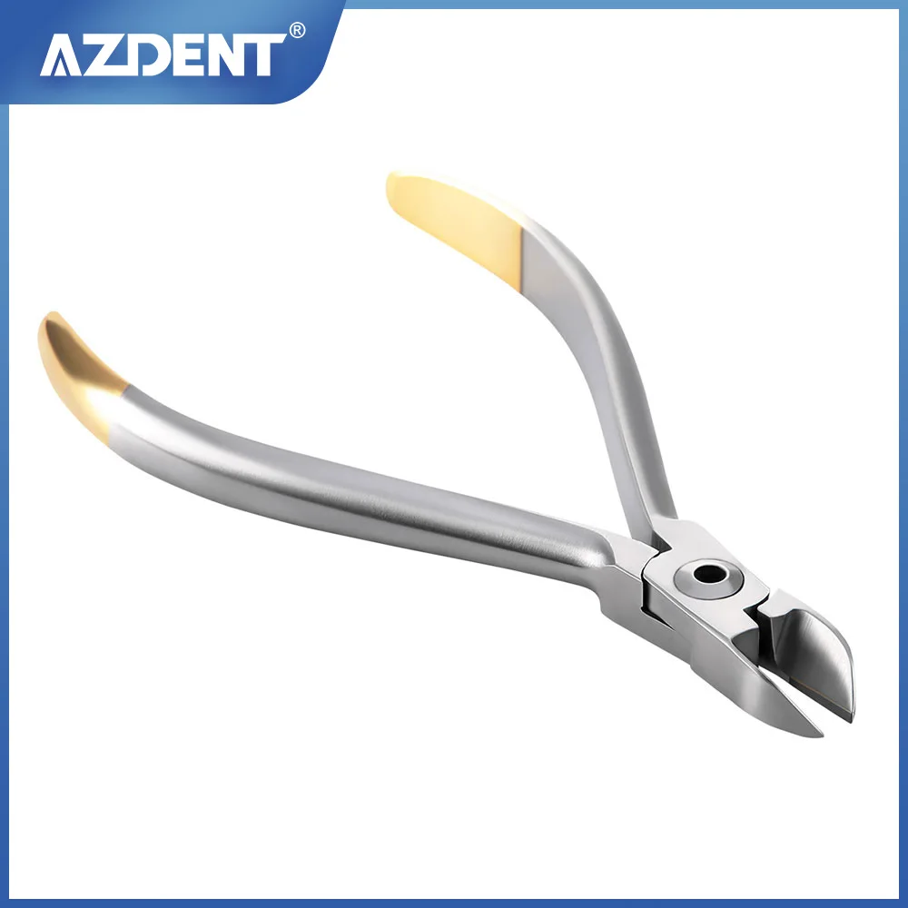 AZDENT Dental Thin Wire Cutting Pliers Dentist Forceps Stainless Steel Wire Filament Cutter Orthodontic Tools