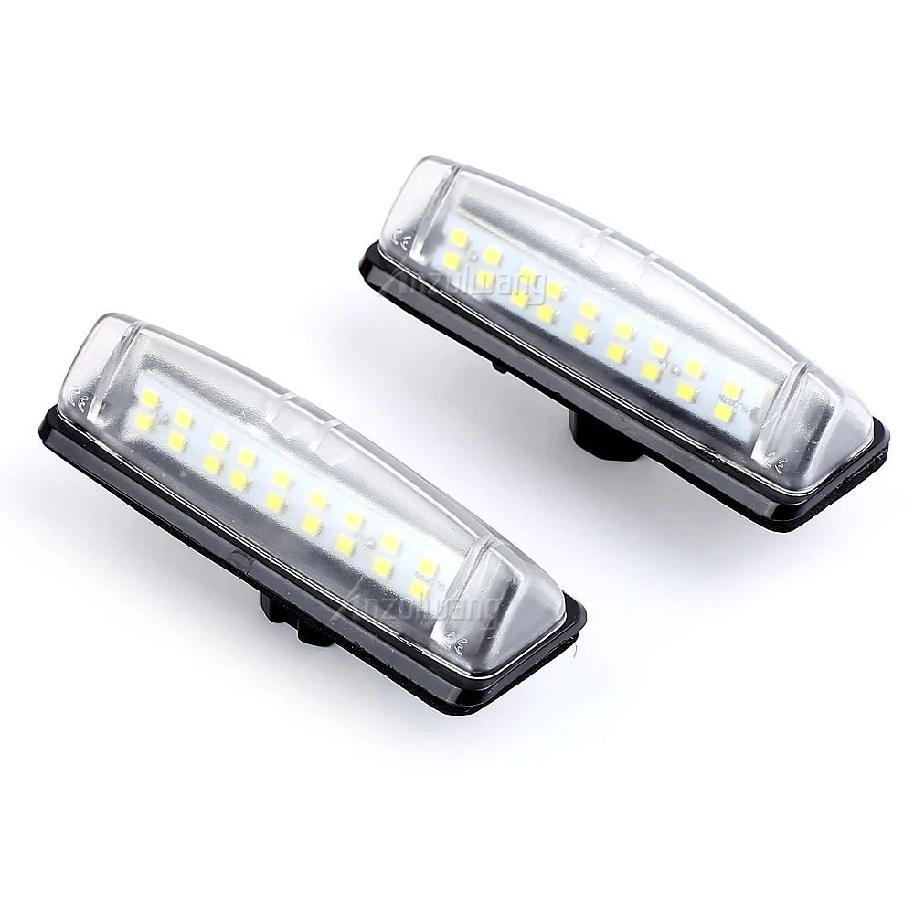 2pcs For Toyota Camry 40 V40 XV40 Aurion XV40 Prius Echo Belta Universal 12V LED Car Number License Tail Plate Lights Light Bulb view 3