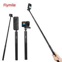 Flymile Invisible Selfie Stick for DJI Osmo 360/Insta360 X5 Accessories 51.18IN Adjustable Extension Rod Vlgo Handle