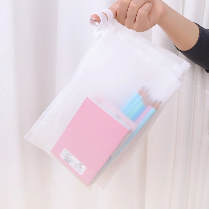 10pcs Large Transparent Storage Bags Waterproof Plastic Zippers Portable Storage Bag Cosmetics Packaging Pouch Jewelry Dustproof