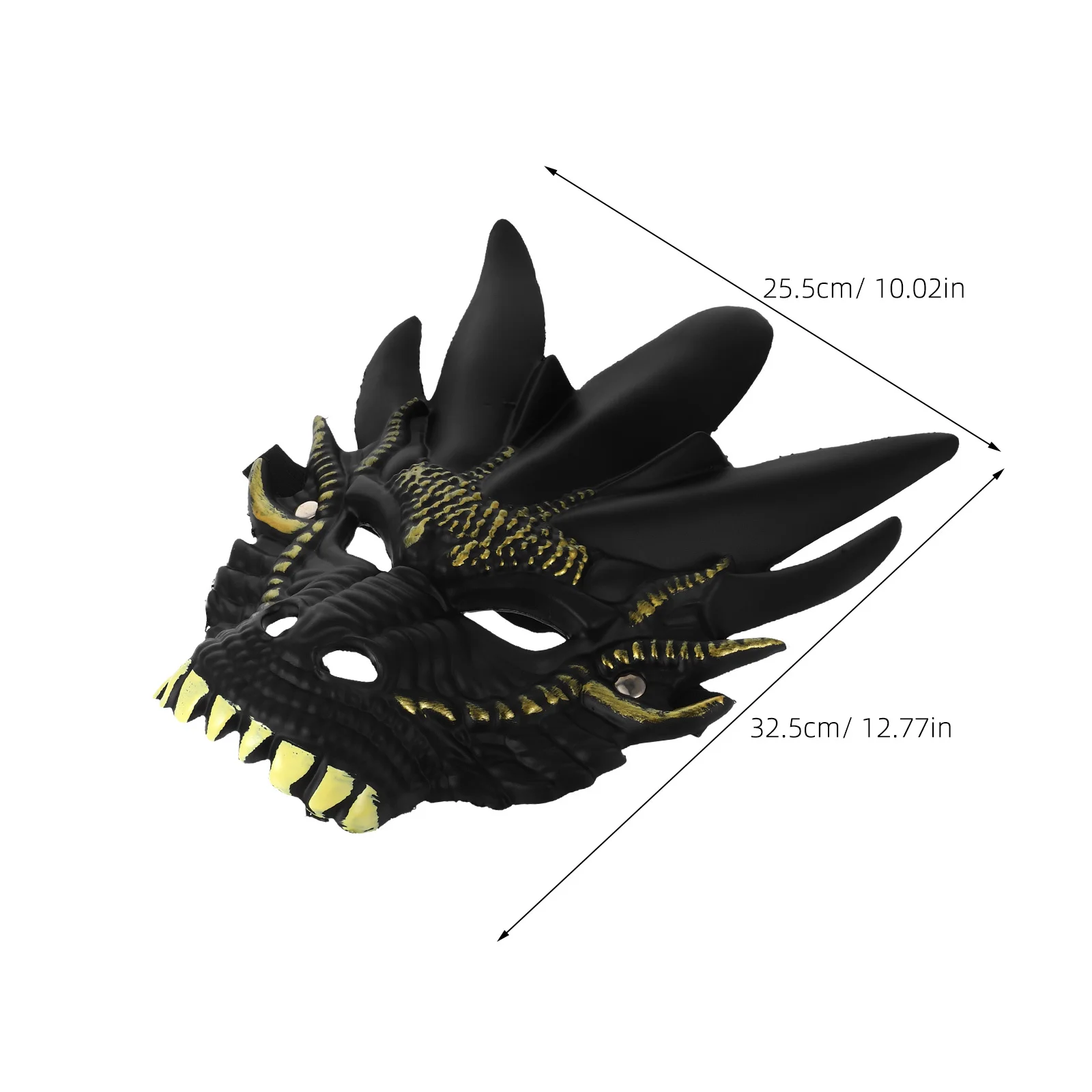 Máscara de cabeza de dragón: máscara de animal 3D realista para Halloween Cosplay mascarada fiesta Festival disfraz Unisex adultos niños