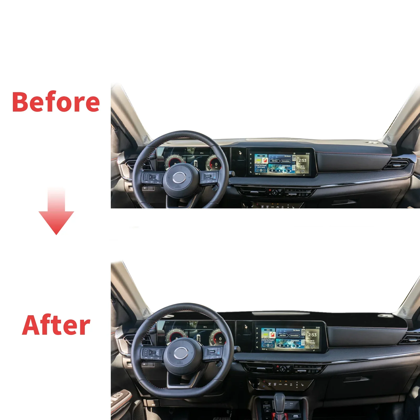 يصلح لنيسان ركلات 2025 2026 داشمات غطاء لوحة القيادة وسادة واقية السجاد داشمات ظلة اكسسوارات السيارات