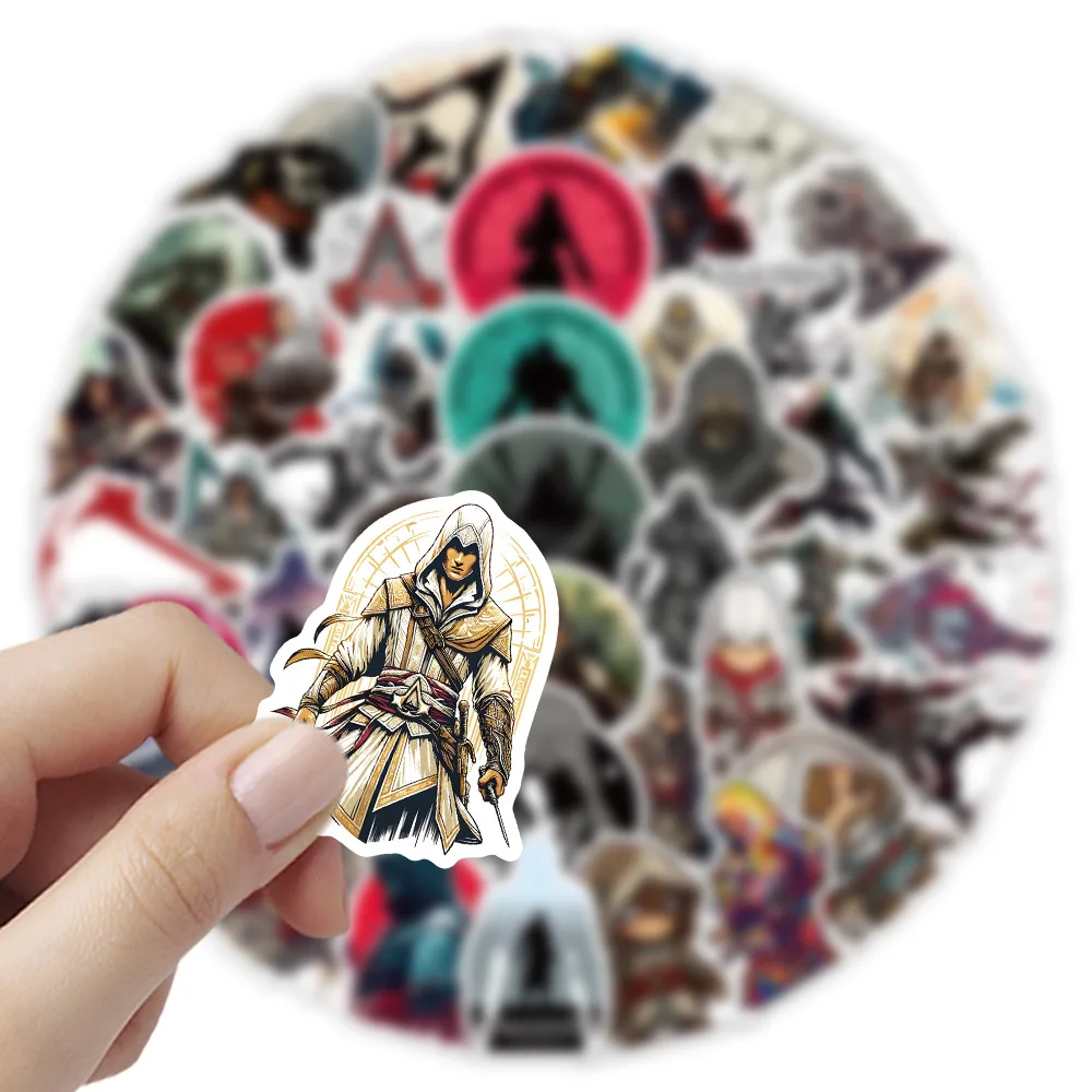 10/52PCS Assassin's Creed Gioco Del Fumetto Adesivi A Prova di Acqua FAI DA TE Decorazione Notebook Mobile Chitarra Valigia Graffiti Giocattolo