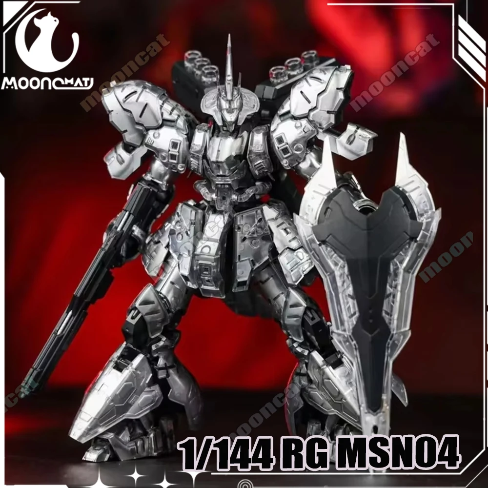 

Rg 1/144 Sazabi Mechanical Silver Clear Plating Transparent Mech Assembly Model Kit Action Figure Doll Boy Toy Collectible Gifts