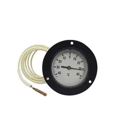 -40-40 Degrees Celsius 63mm Dial Thermometer - Water Temperature Gauge for Air Conditioning Refrigeration Boilers