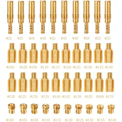 30Pcs Carburetor Main Jets and 10Pcs Slow Jets Pilot Jet Kit Fits for PWK Keihin OKO KOSO CVK