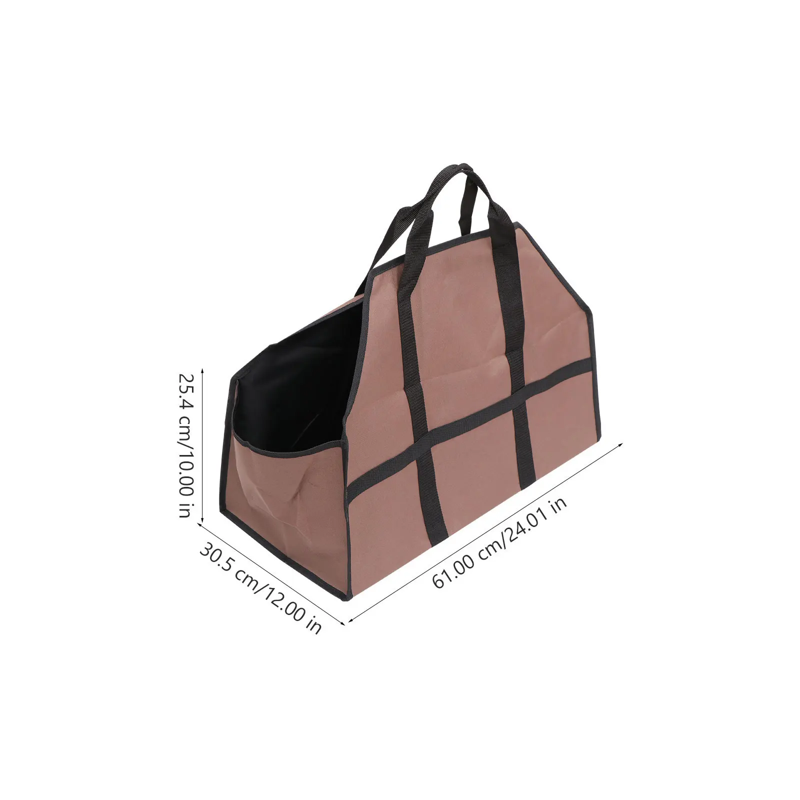 Log Tote Bag Heavy Duty Firewood Carrier Foldable Wood Storage For Fireplace Oak Maple Logs Transport Garden Tools Camping Gear