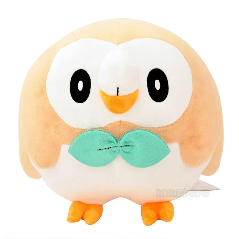 Rowlet Peluche Pokemon Plush Toys Stuffed Dolls Cartoon Cute Dolls Kawaii Birthday Christmas Gift for Kids Friends Collection