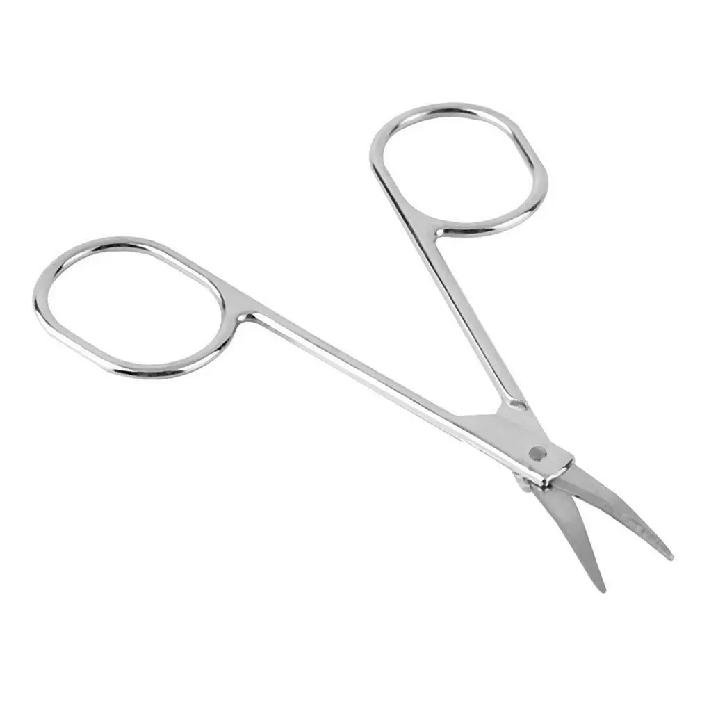 Stainless Steel Curved Tip Thin Blade Cuticle Scissors Nail Clippers Trimmer Dead Skin Remover Manicure Tools Make-up Tool
