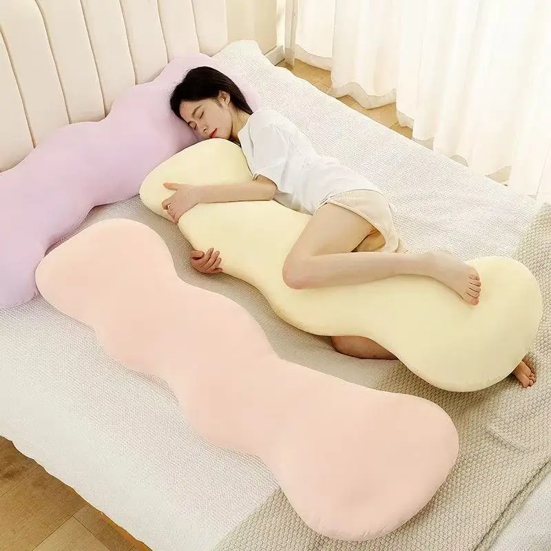 Four Season Universal Detachable and Washable ice Silk Women's Sleeping Leg Clip Long Pillow for Pregnant Women's Side Sleeping
