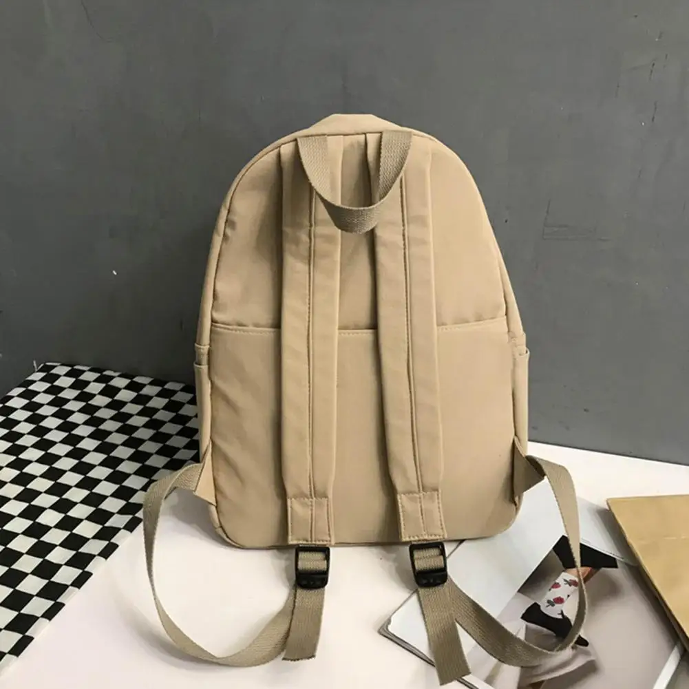 Studenten Rucksack Große Kapazität Nylon Tragbare Einfarbig Casual Männer Frauen Erwachsene Schul Bookbag Schule Liefert mochilas