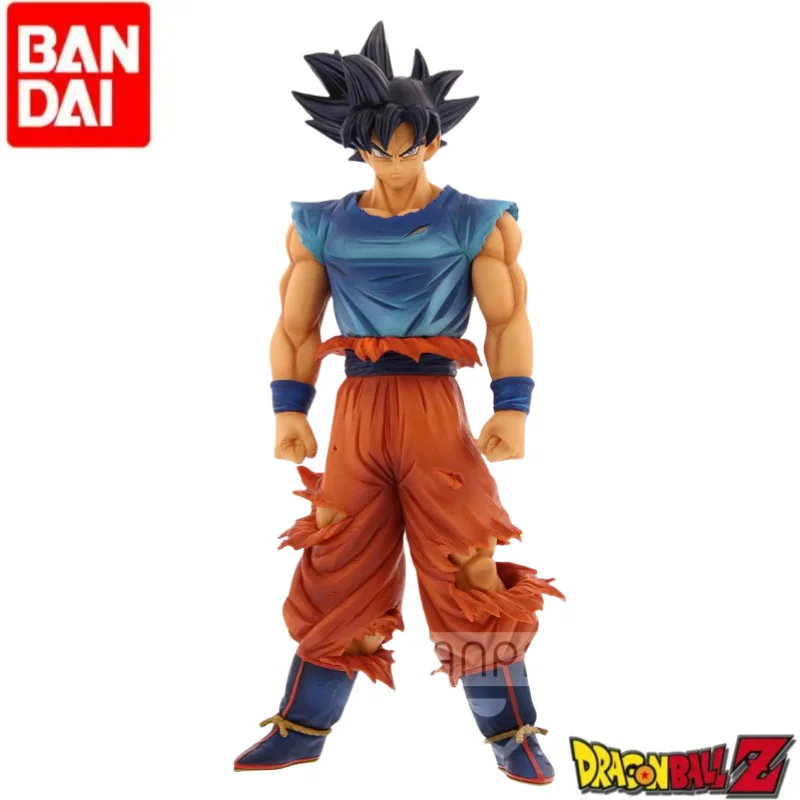 

В наличии Bandai, оригинальная фигурка Dragon Ball Banpresto Son Goku, модель, украшения, аниме, игрушки, статуя, праздничные подарки, экшн-фигурка