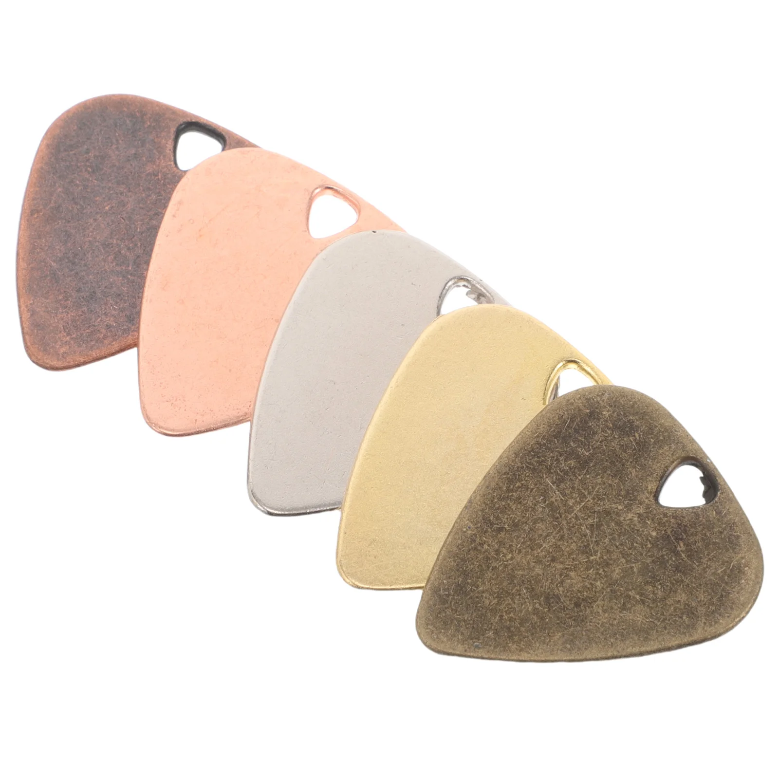 

5Pcs Stainless Steel Electric Guitar Picks Durable Metal Bass Picks Bright Long Lasting Accessories Thumb Pick