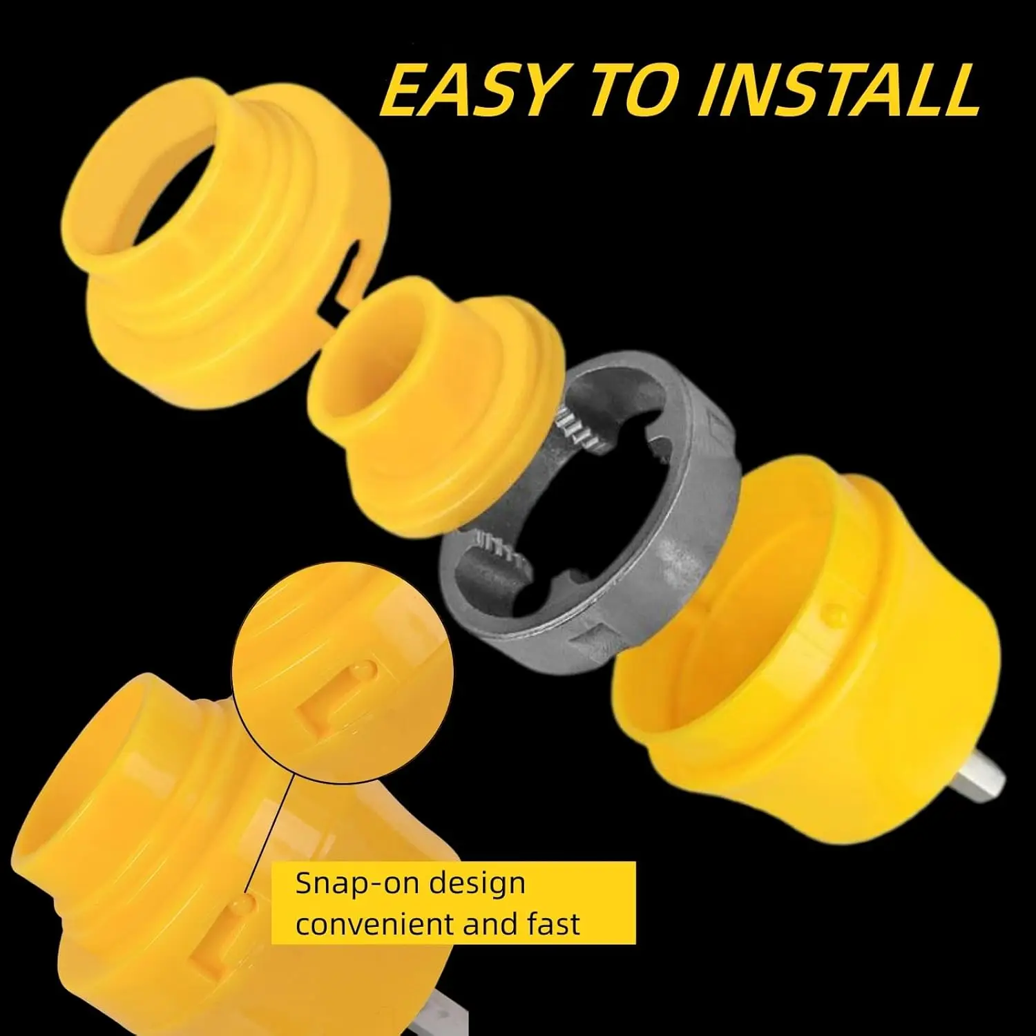 

1/2", 3/4", 1" Internal and External PVC Pipe Threader Kit, Electric Drill Compatible Pipe Threader Kit with Various Die Sizes