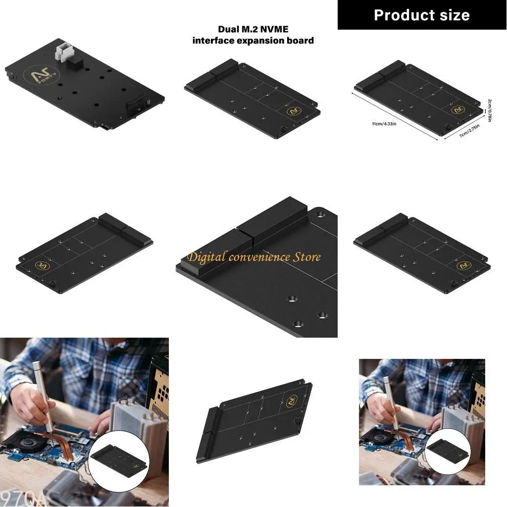 

97QA Fast speed Storage Expansion Board for 5 Featuring Two M.2 NVMe