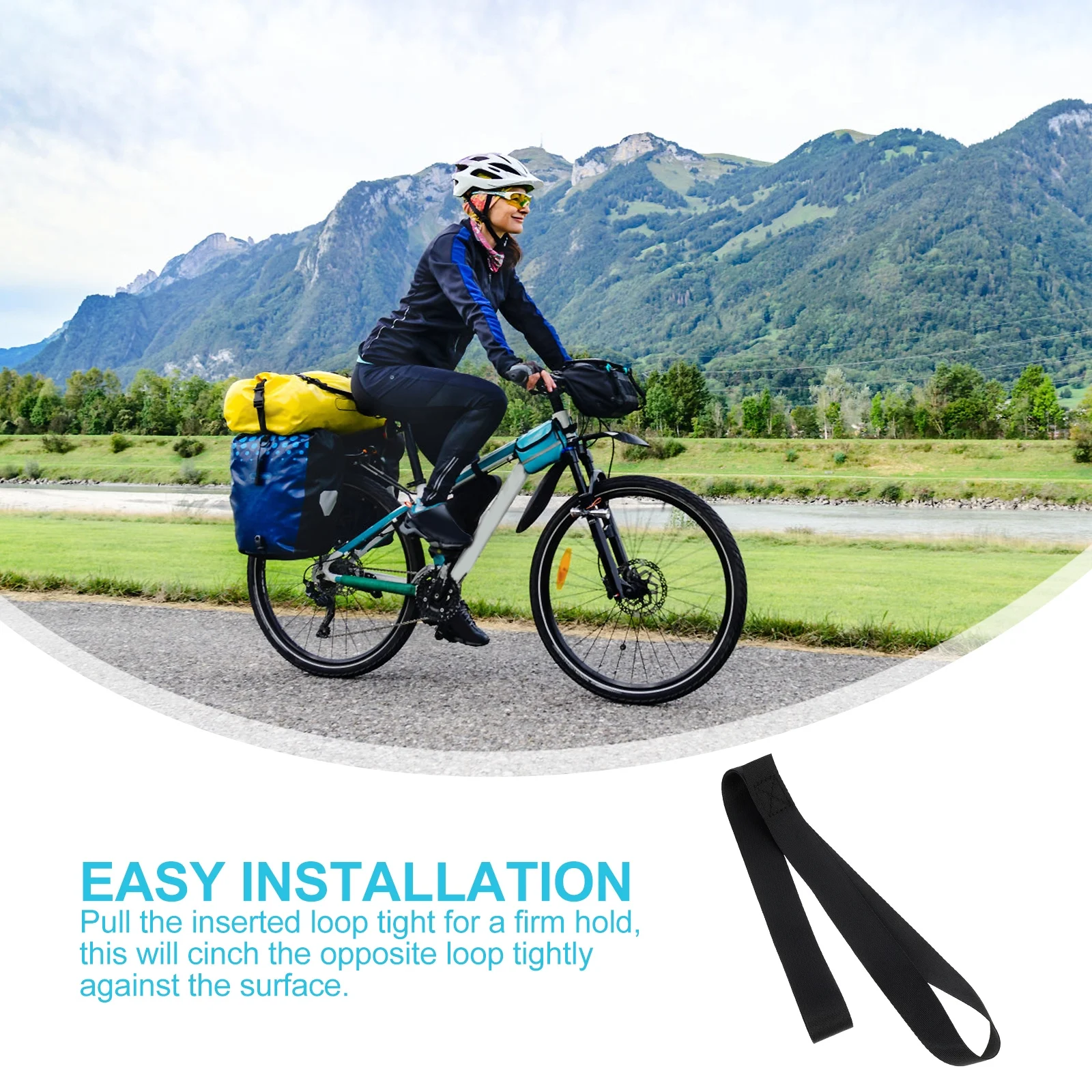 

6Pcs Heavy Duty Soft Loop Tie Downs Secure Trailering Motorcycles Scooters Dirt Bikes Secure Cargo Heavy Duty Tie Down