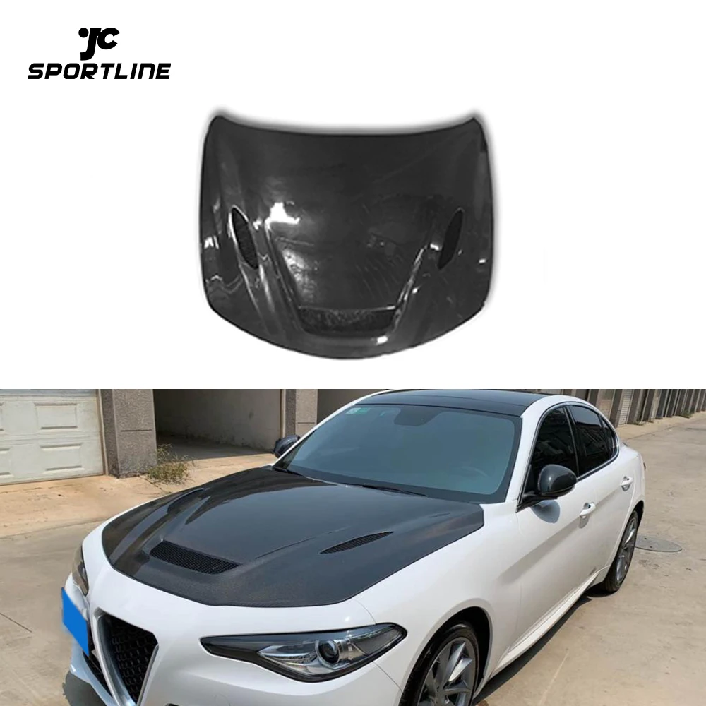 

Автомобильная крышка JCSportline из углеродного волокна для Alfa Romeo Giulia Sedan 4-Door 2017- 2020