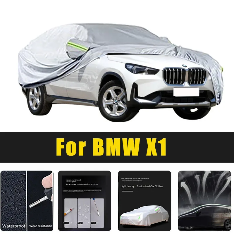 

Full Car Covers Outdoor Sun UV Protection Dust Rain Snow Oxford cover Protective For BMW X1 Accessories