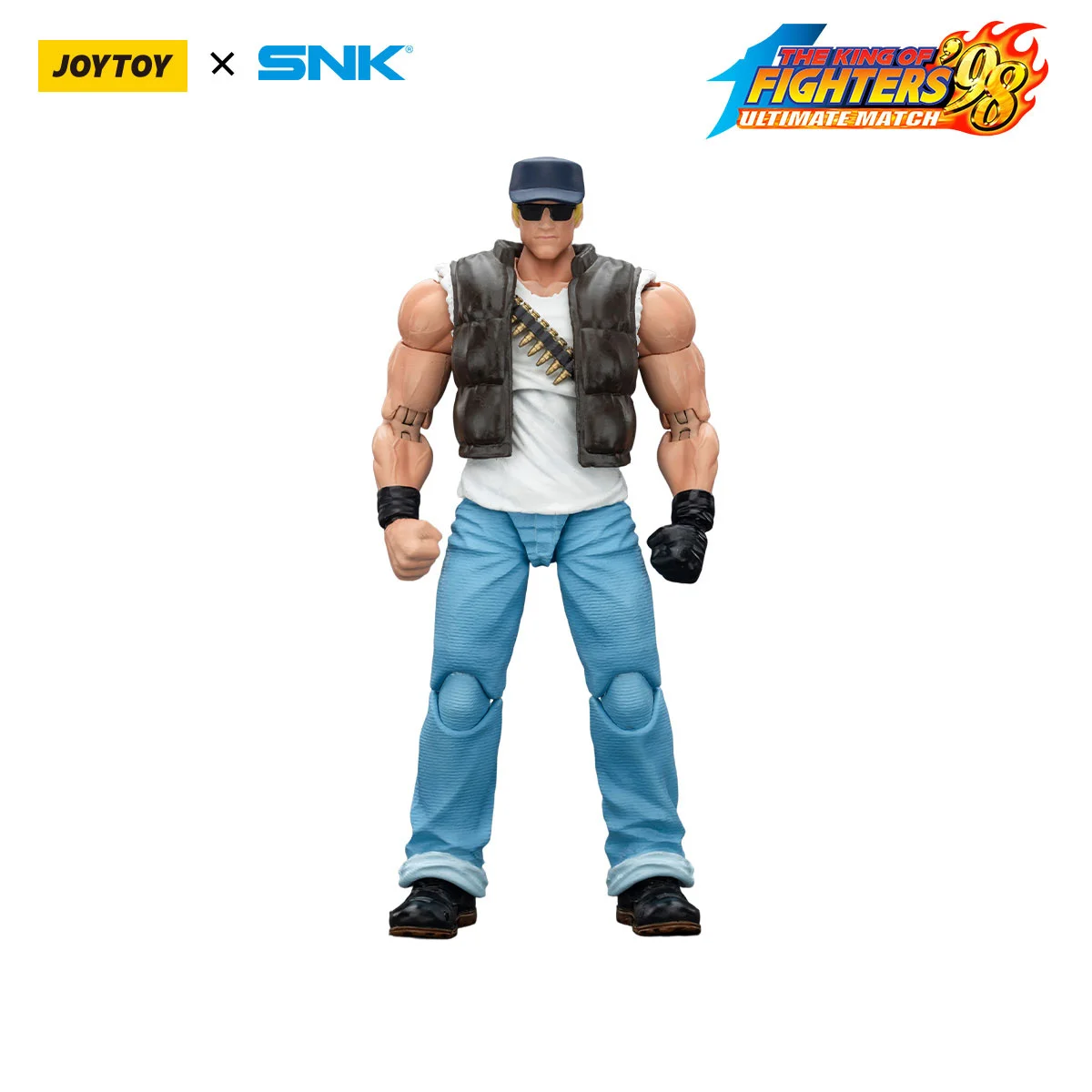 

Фигурка JOYTOY SNK KOF'98UM Кларк Стил (Команда Икари Воарз) в масштабе 1/18, в наличии