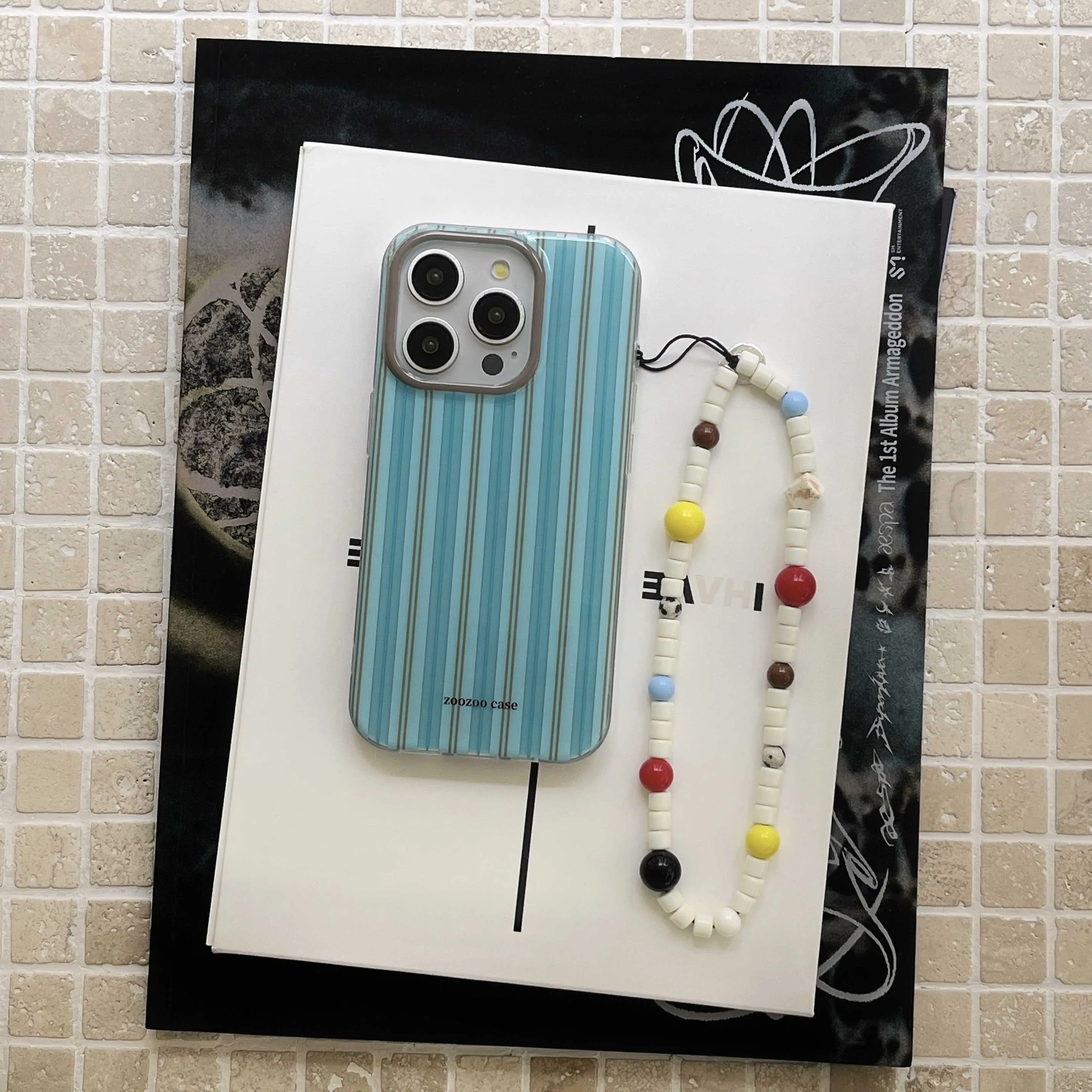 IPhone用の青い縞模様のサマーケース,iPhone 14pro,15 pro,12,14,13,15 pro max,15 pro max,13pro