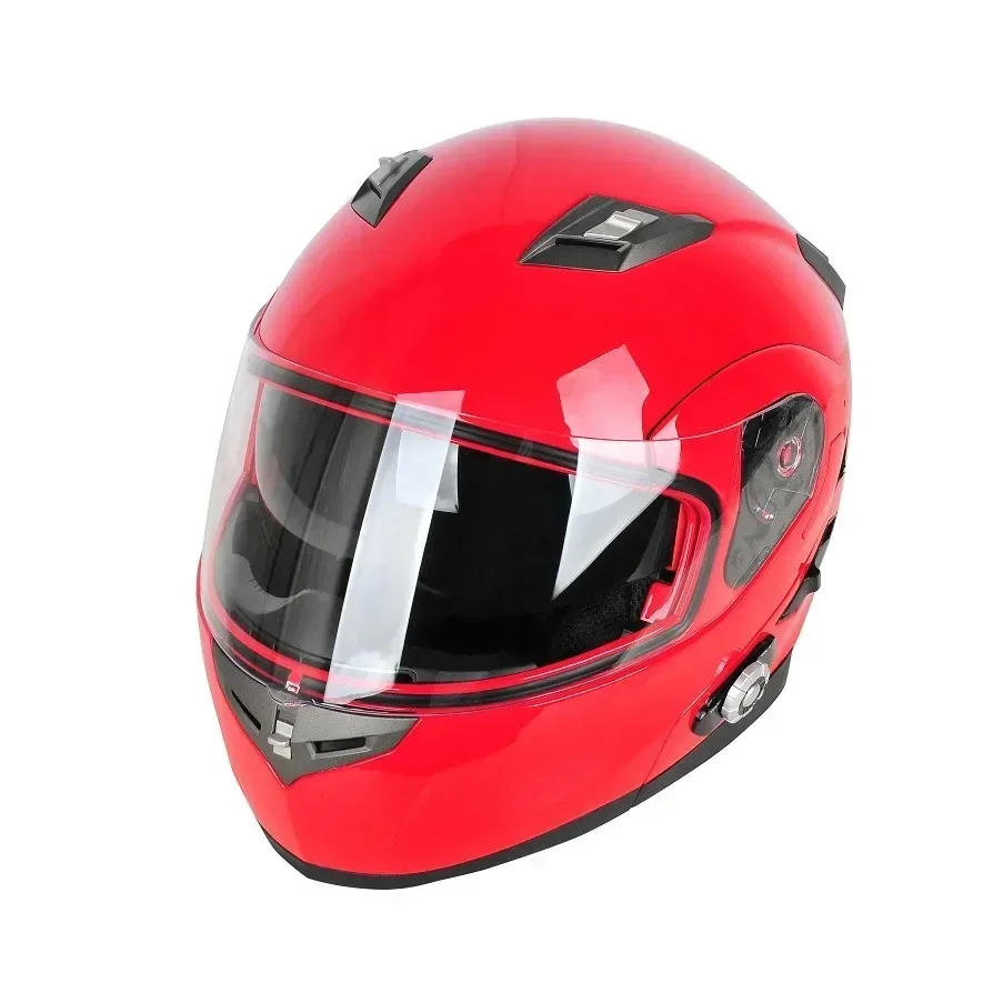 المبيعات الساخنة خوذة بلوتوث مع المدمج في نظام الاتصالات اللاسلكية DOT أقنعة مزدوجة