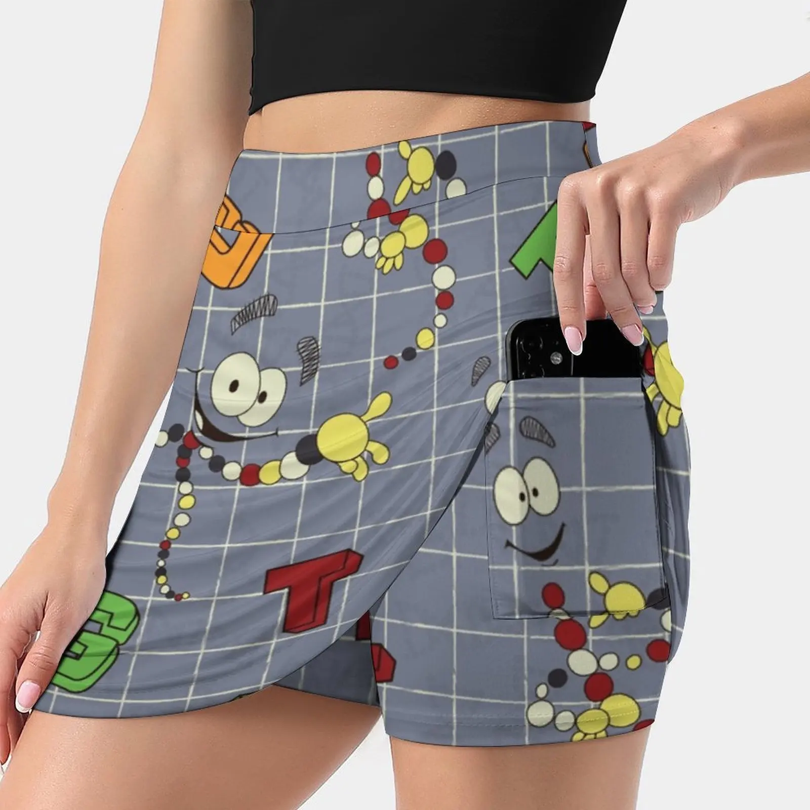 Dino Dna Women's skirt Aesthetic skirts New Fashion Short Skirts World Dna Dinosaur Dna Dino Dna Pattern Graphic Design Dna