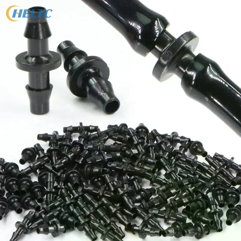 50Pcs Garden And Landscaping 4/7 Double Hook Drip Irrigation Hose Connectors, Garden And Field Irrigation Accessories