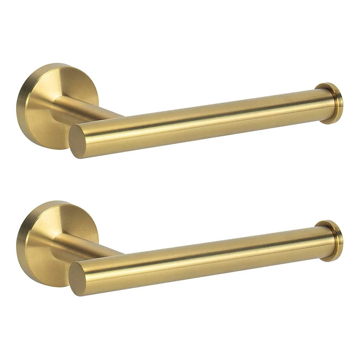 1/2 PCS 304 Stainless Steel Toilet Paper Holder Brushed Nickel, Simple SUS304 Stainless Steel Bathroom Toilet Paper Roll Holder Wall Mount
