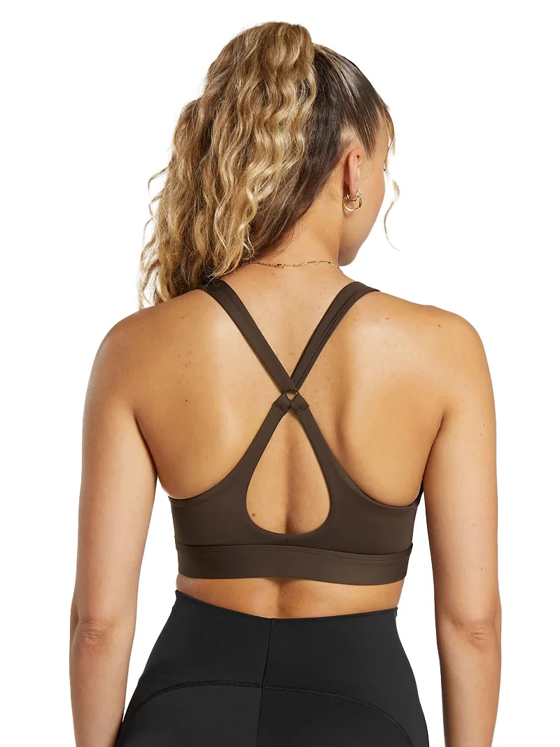 

2025 New Fashion Yoga Sports Underwear Women's Hollow-out Design Beauty Back Fitness Jogging Vest High-strength Yoga Bra