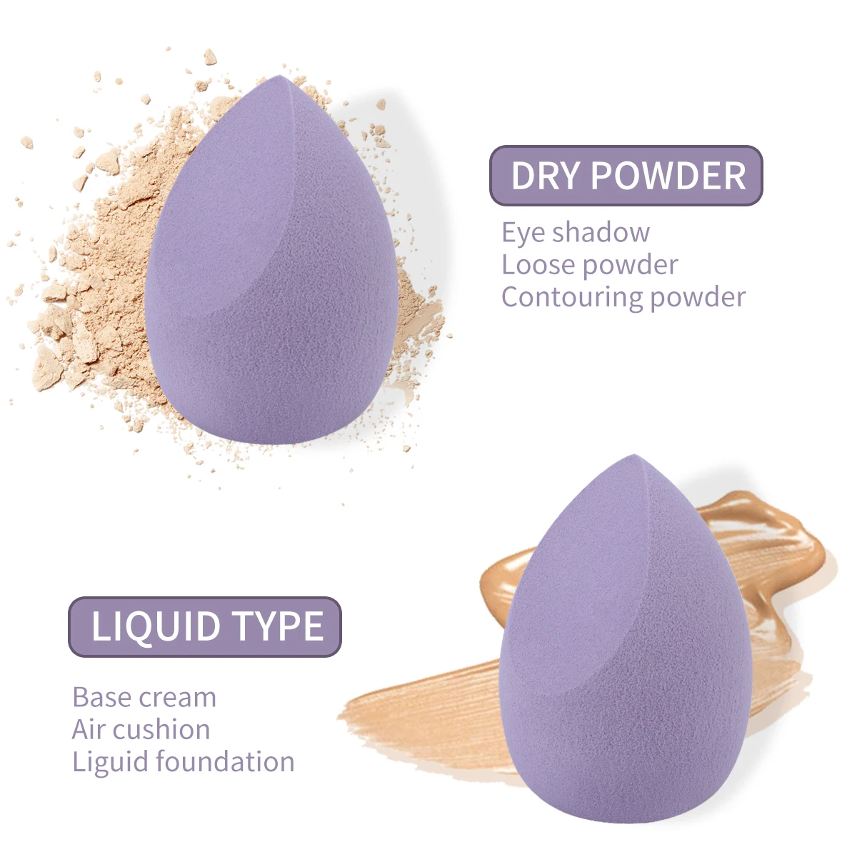 8 szt. Gąbka kosmetyczna Blender Beauty Egg Puff do makijażu miękka gąbka do podkładu Puff do pudru damskie akcesoria do makijażu przybory kosmetyczne