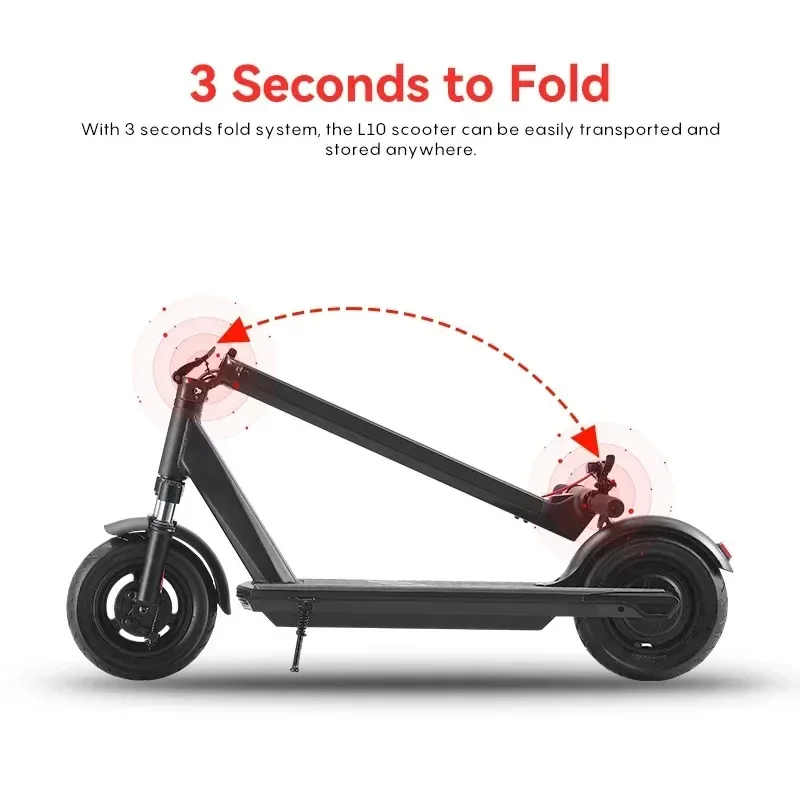 

Long Range 10inch 2 Wheel Folding Cheap E Scooter Electric for Adults Mobility Scooters Electric Mounting Seat Portable Scooter