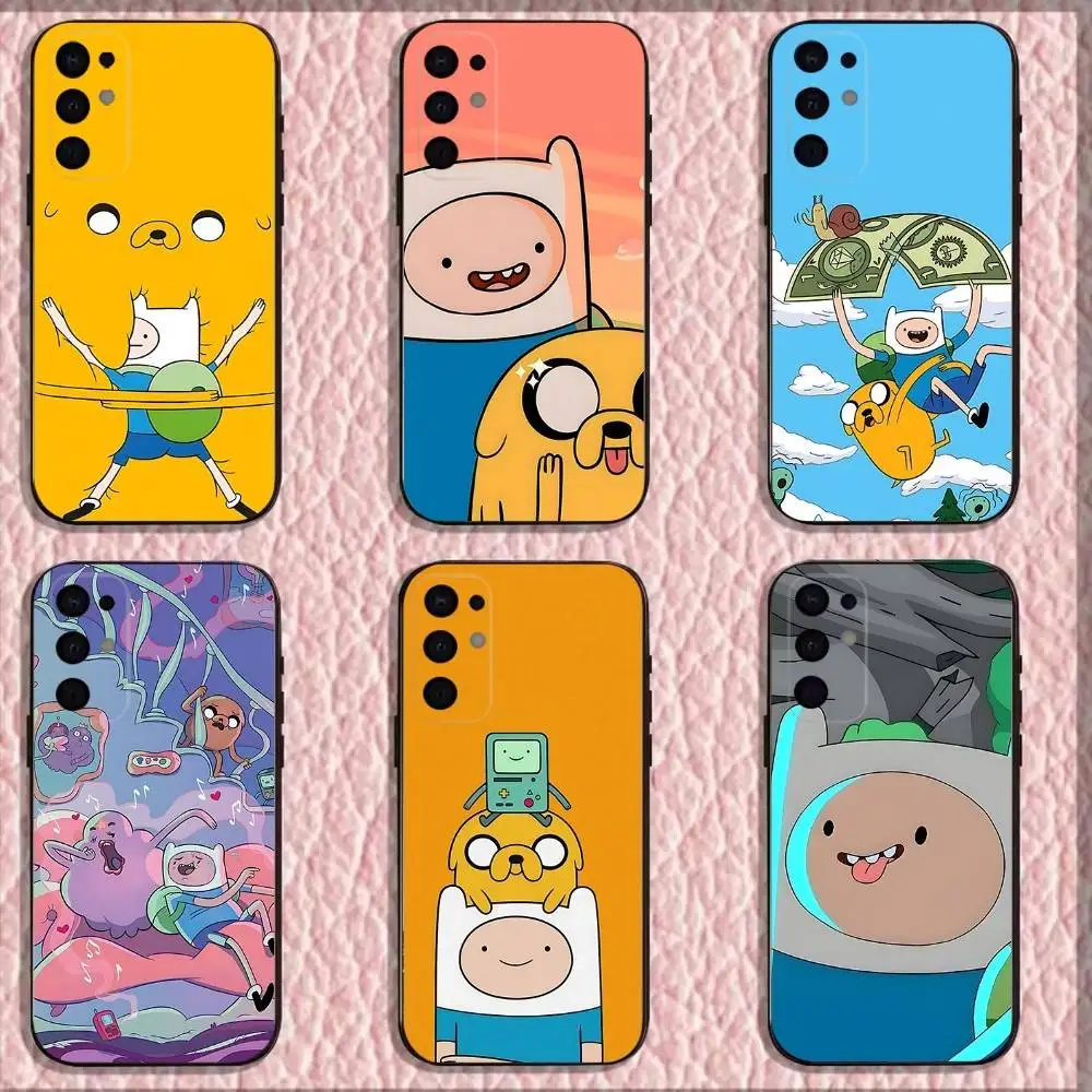 

A- Adventure Time C-canvas Phone Case For Samsung S25,S24,S21,S22,S23,S30,Ultra,S20,Plus,Fe,Lite,Note,10,9,5G Black Cover