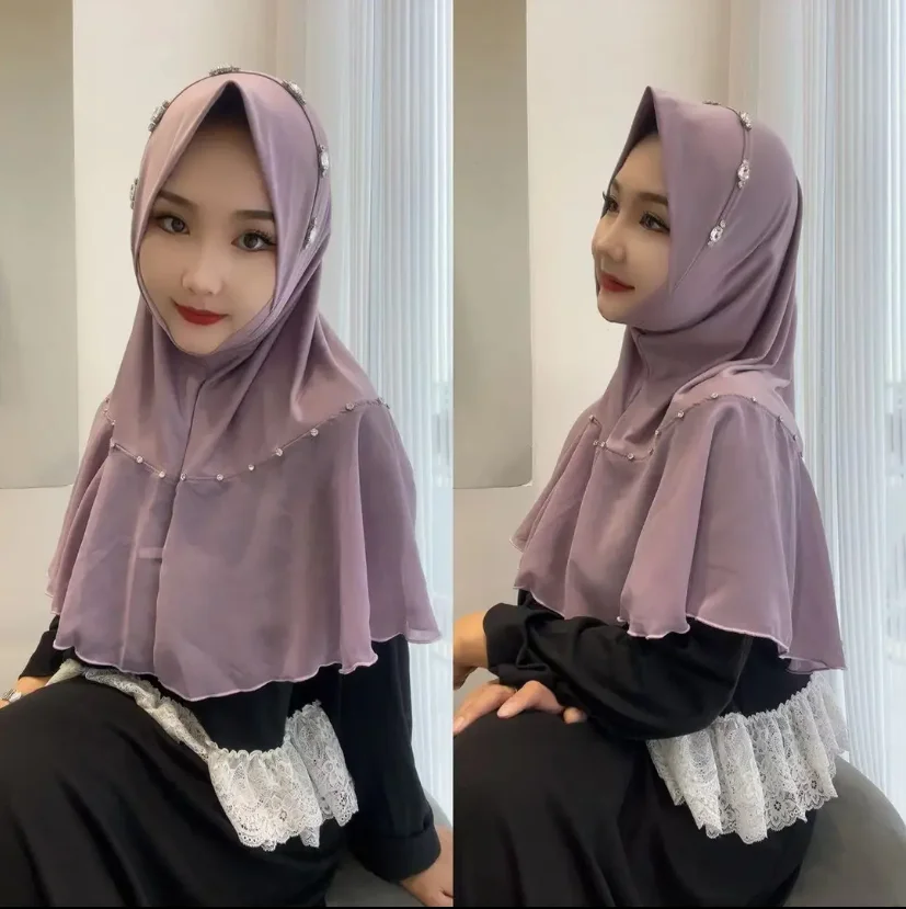 Autumn Boutique Muslim Long Soft Instant Hijabs Covers