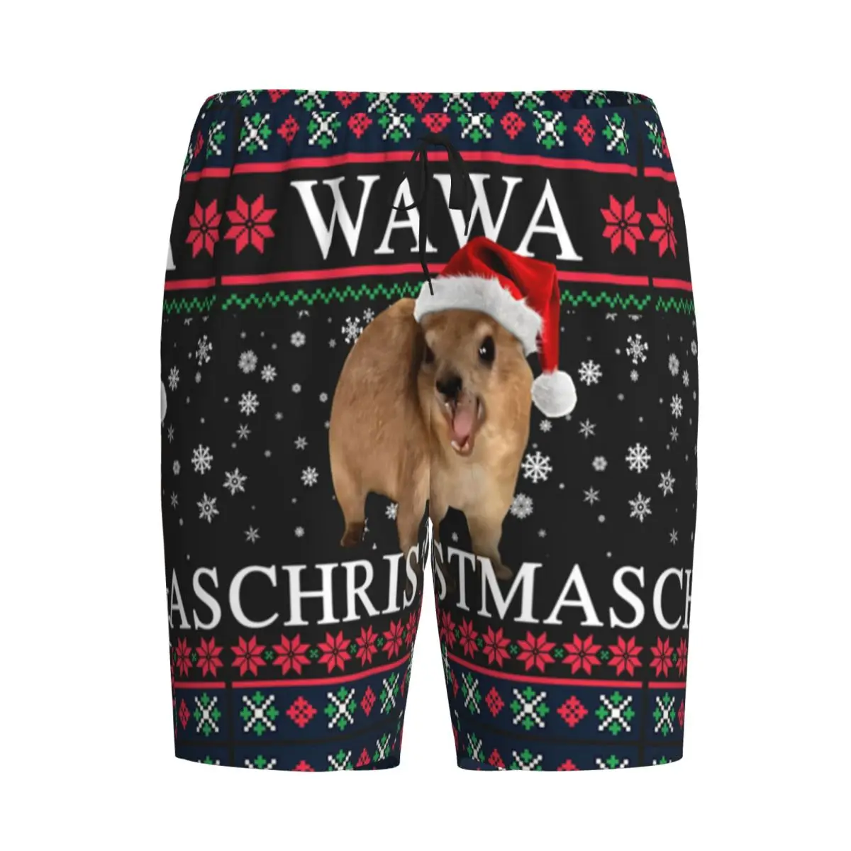 

Custom Rock Hyrax Wawa Christmas Ugly Style Shorts Sleeping Pants Men Pajama Pants Lounge Sleep Sleepwear Bottoms