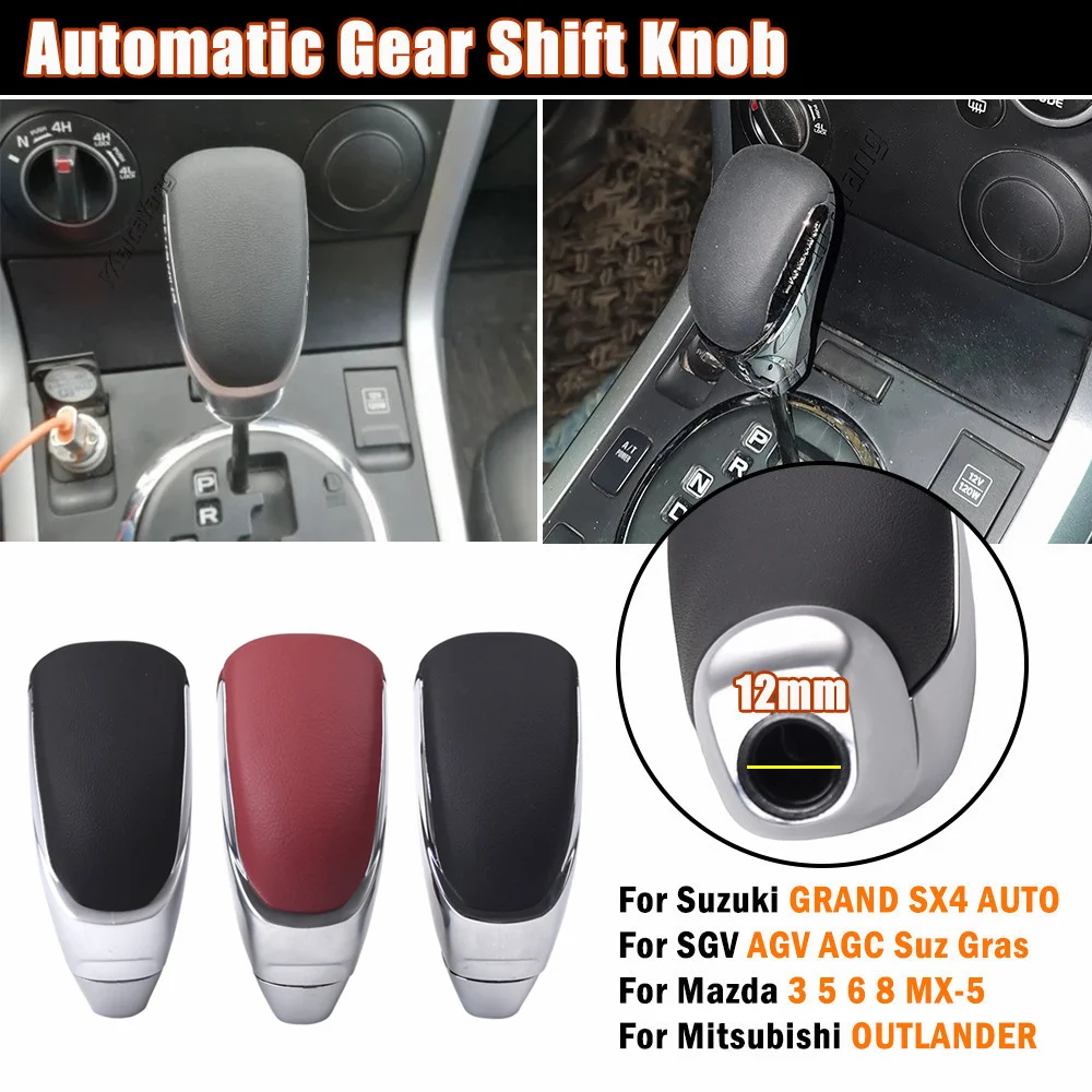 3 Colors AT Gear Shift Knob For Suzuki GRAND VITARA SX4 For Mazda 3 5 6 8 For Mitsubishi OUTLANDER EX 2011-2021 ASX 2012-2021