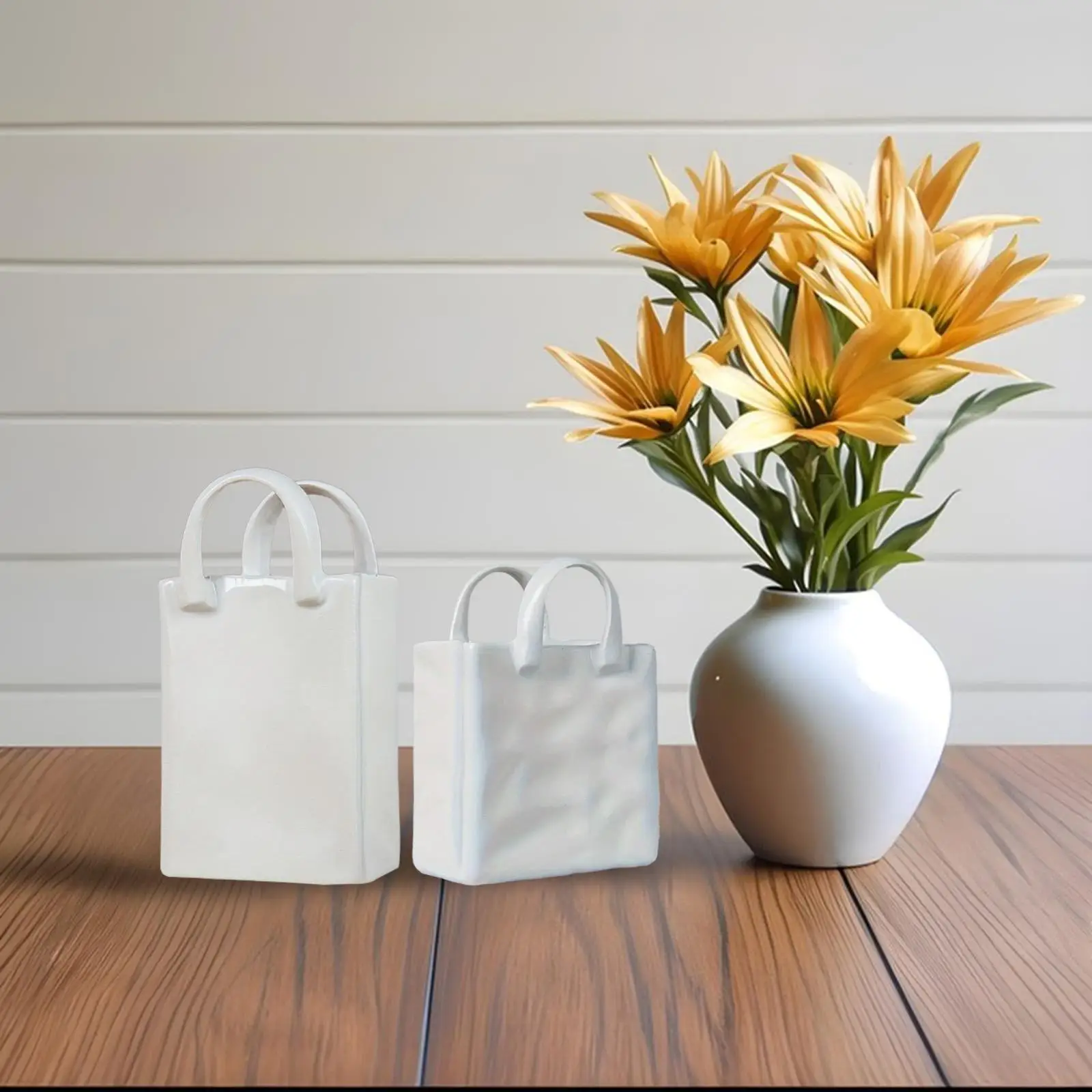Purse Purse Vase for Flower Table Decoration Resin Nordic Stylish Bookshelf Decorative for Office Hotel Room Hallway - Aliexpress Deal
