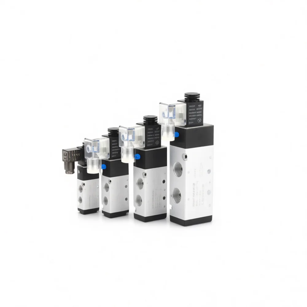 4V210 08 Pneumatic Solenoid Valve 2 Position 5 Way Air Control Directional Valve Reliable Performance Industrial Automation Tool